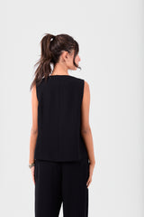 Black Short Vest