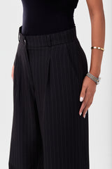 Black Striped Pants