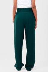 Green Straight Pants